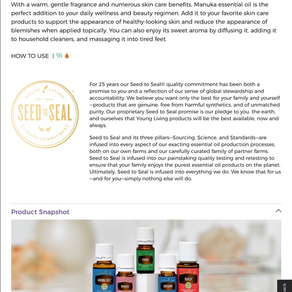 Manuka Essential Oil Young Living - NEW - Picture 2 of 5